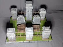 Load image into Gallery viewer, IKEA Detolf Modular Cemetary Diorama Display for Mythic Legions Four Horsemen
