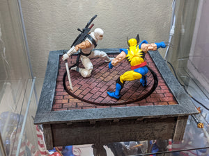 Rotating Rooftop Action Figure Display Diorama