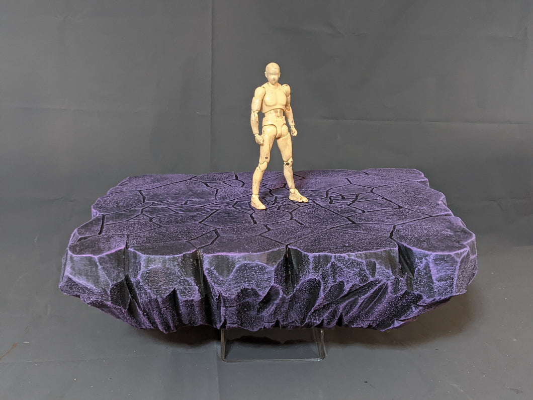 Large Asteroid Action Figure Display Diorama