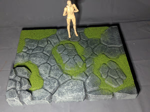 IKEA Detolf Grass and Stone Action Figure Display Diorama
