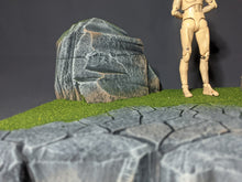 Load image into Gallery viewer, Ikea Detolf Stone And Grass Action Figure Display Diorama
