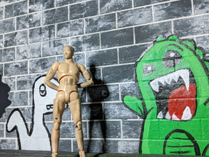 IKEA Detolf City Street with Graffiti Action Figure Display Diorama