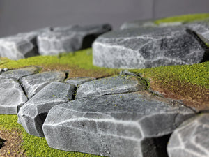 IKEA Detolf Stone and Grass Display Diorama