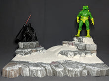 Load image into Gallery viewer, Ikea Detolf Multi Level Snow and rocks diorama display
