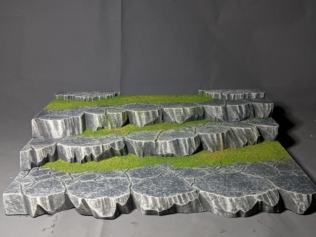 IKEA Detolf Tiered Stone and Grass Action Figure Display Diorama