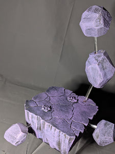 Terrax Floating Asteroid Display Diorama